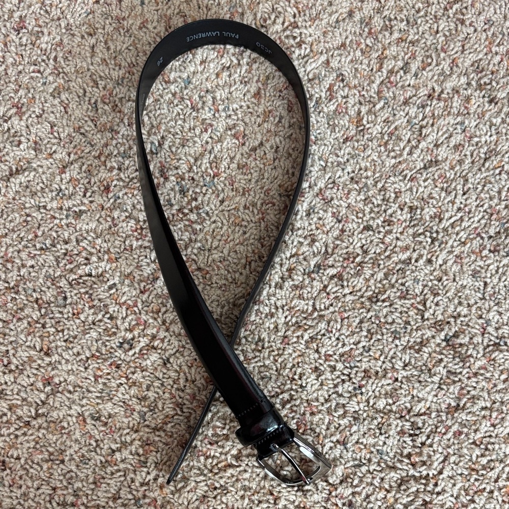 Classic Black Leather Belt